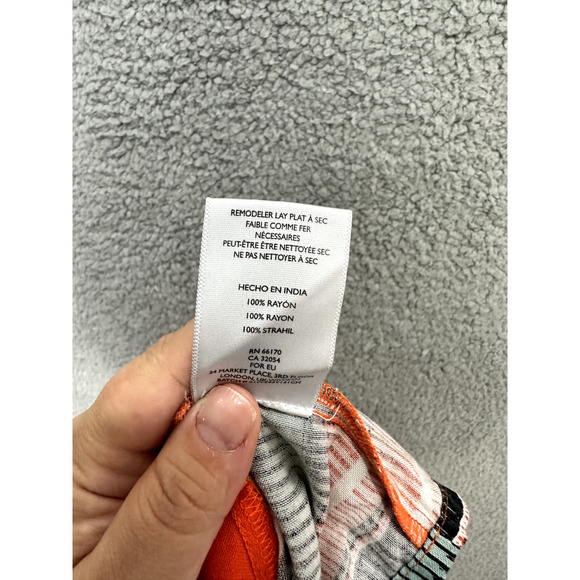 Vtg Y2K Mini Dress Silence‎ & Noise Womens Large Aztec Strapless Geometric Boho - Picture 6 of 7